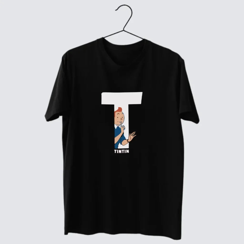 Tintin White T Shhh